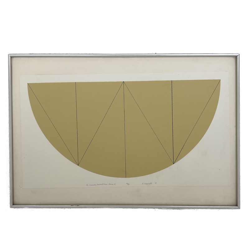 Robert Mangold - 1/2 Manila Curved Area Series W