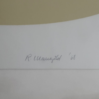 Robert Mangold - 1/2 Manila Curved Area Series W