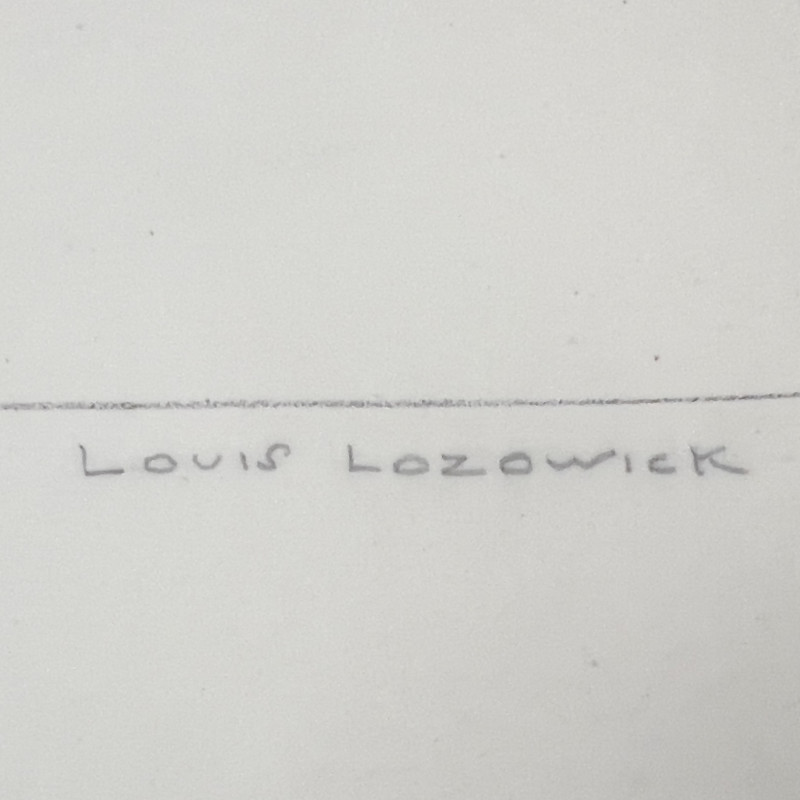 Louis Lozowick - Boy on Library Steps