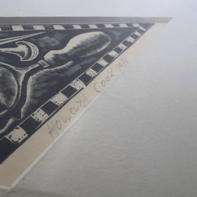 Howard Norton Cook - Fiesta Print Plate and Print