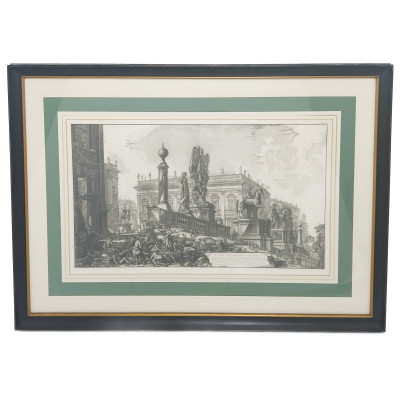 Image for Lot Giovanni Battista Piranesi - Veduta del Campidoglio di Fianco