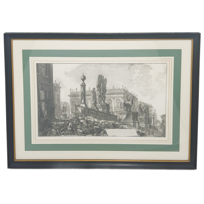 Giovanni Battista Piranesi - Veduta del Campidoglio di Fianco