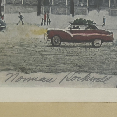 Norman Rockwell - Stockbridge Main Street at Christmas