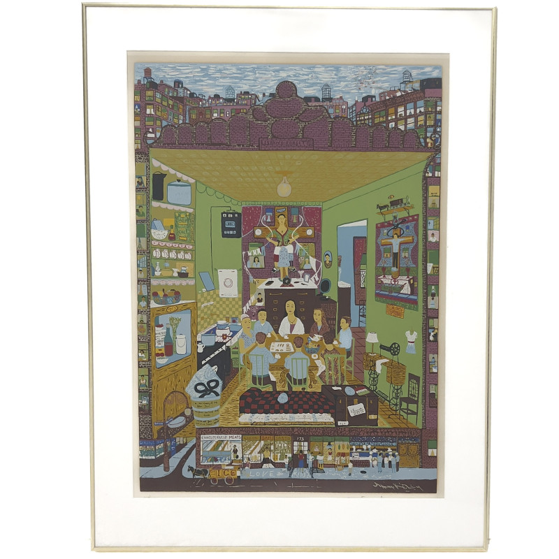 Ralph Fasanella - Family Supper