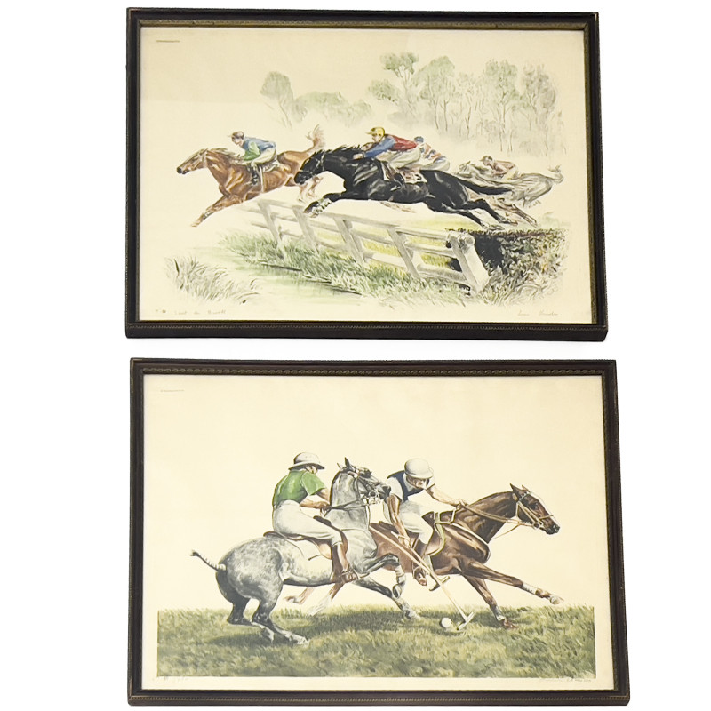 Louis Claude - Two Polo Prints