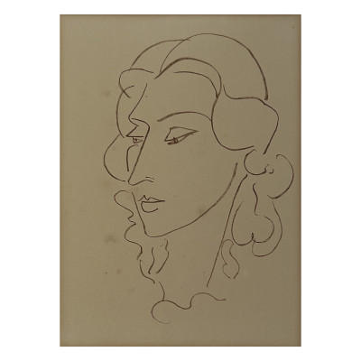 Image for Lot Henri Matisse - Tête de Jeune Fille