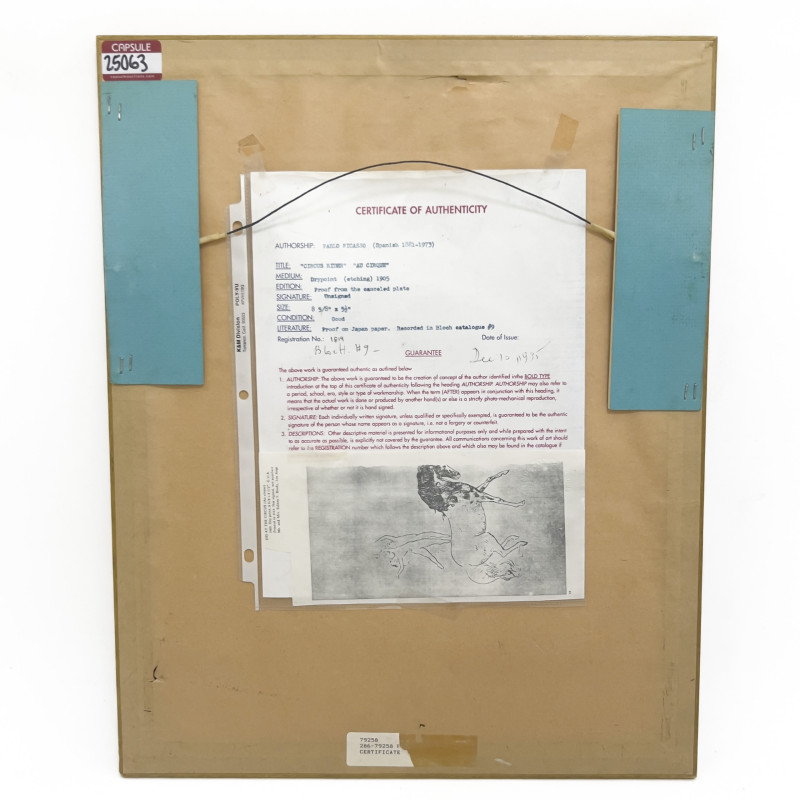 After Pablo Picasso - Au Cirque