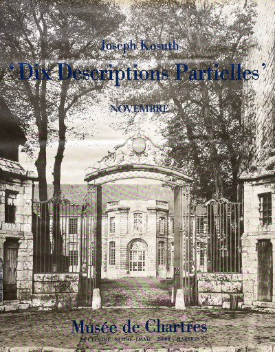 Image for Lot Joseph Kosuth - Signed Exhibition Poster