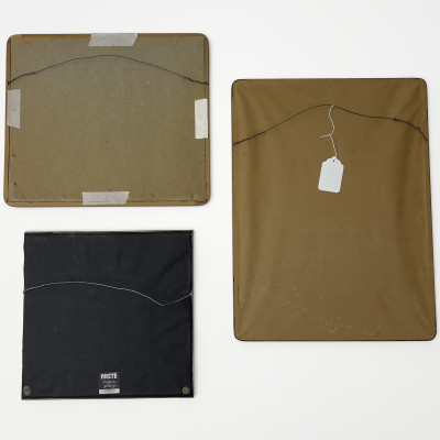 Two Japanese Woodblock Prints and Three Erotic Miniatures