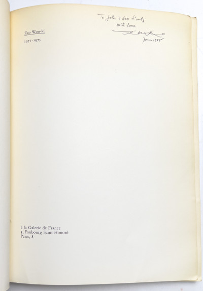 Zao Wou-Ki - Five Monographs (4 Signed)