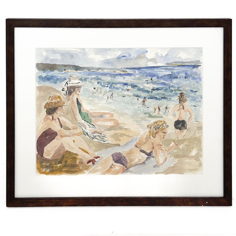 Philip Evergood - At the Beach