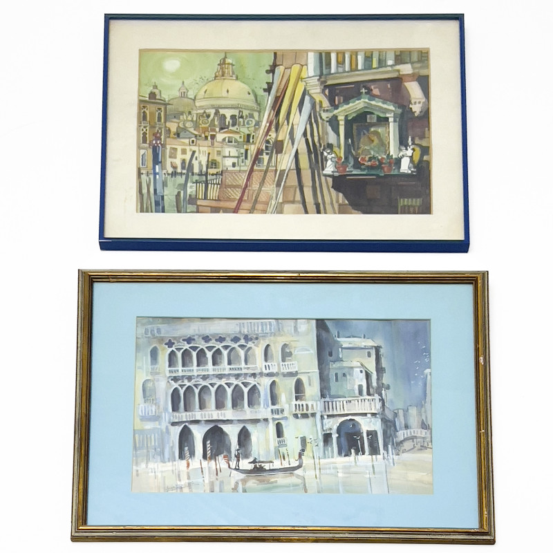 Augie Napoli - Venice Scenes, Group of 2