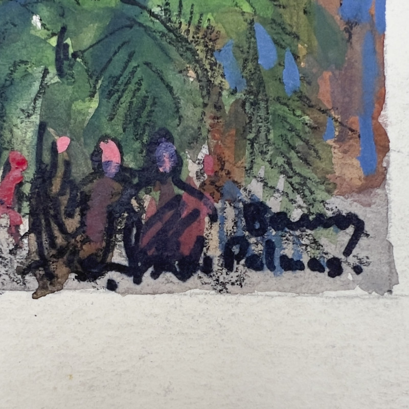 Albert Bela Bauer - City Scenes, Three Works on Paper