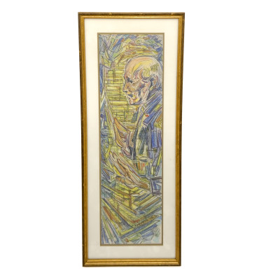 Image for Lot Unknown Artist - Untitled (Man with Books)