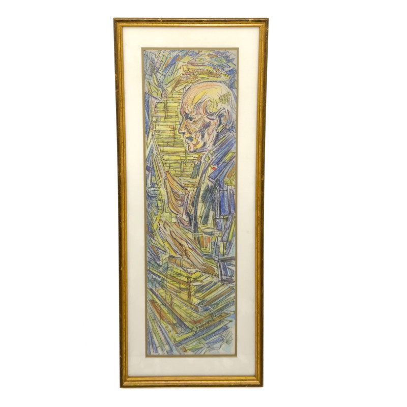 Unknown Artist - Untitled (Man with Books)