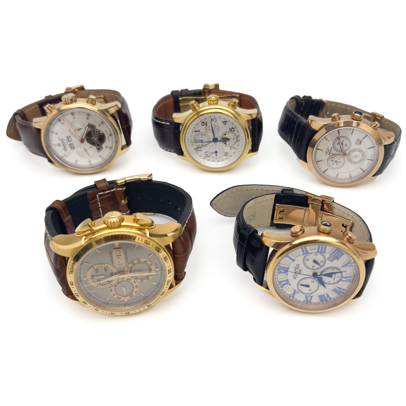 Group of 5 Chronograph Watches