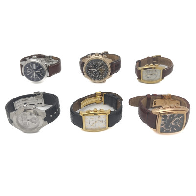 Group of 6 Chronograph Watches