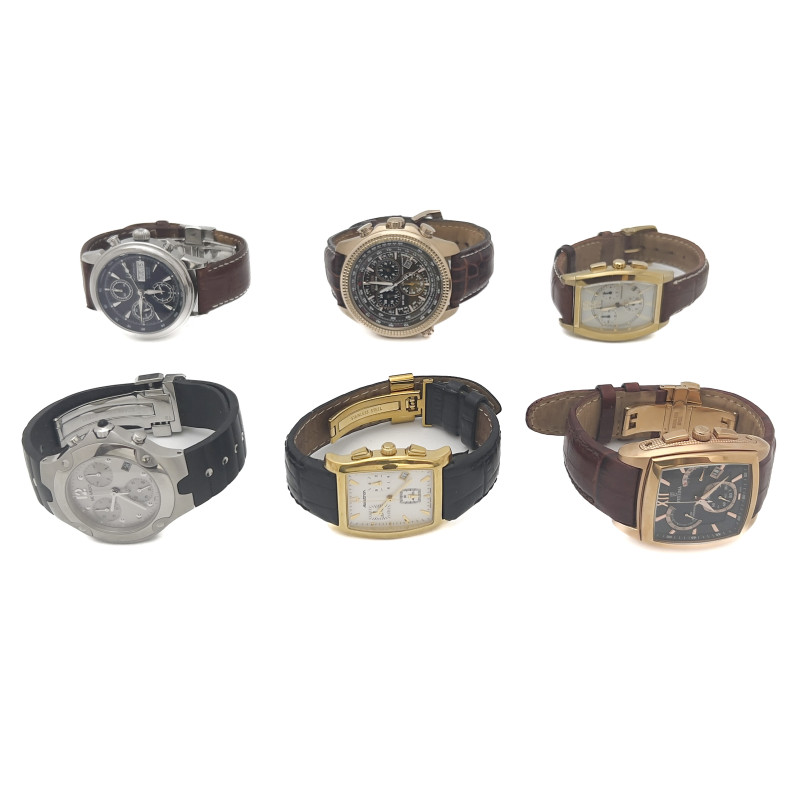 Group of 6 Chronograph Watches