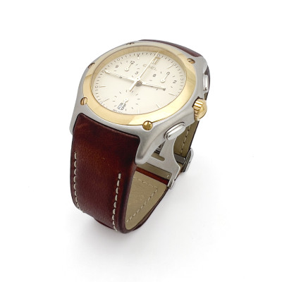 Ebel - Yellow Gold and Steel Classic Wave Chronograph