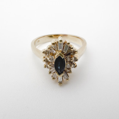 Sapphire and Diamond Ring