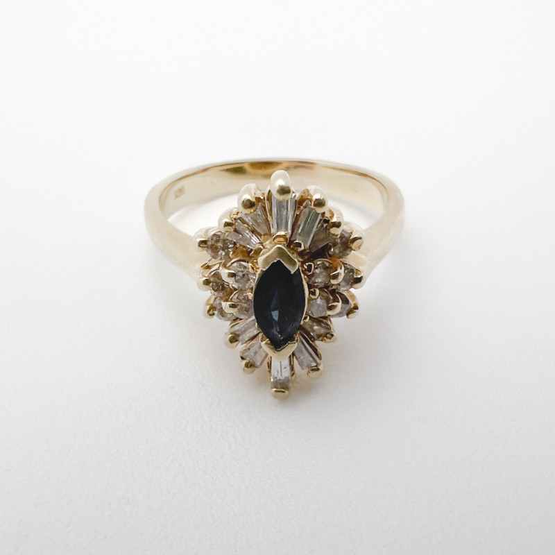 Sapphire and Diamond Ring