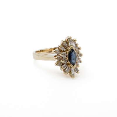 Image for Lot Sapphire and Diamond Ring
