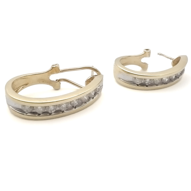 Diamond Hoop Earrings