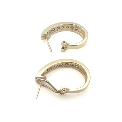 Diamond Hoop Earrings