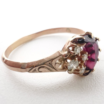 Gold Rings, Gems and Pearl, Group of Three