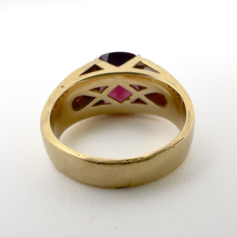 Movado - Gold and Rhodolite Cocktail Ring