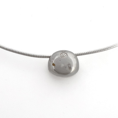 Movado - Gold, Pearl, and Pavé Diamond Pendant Necklace