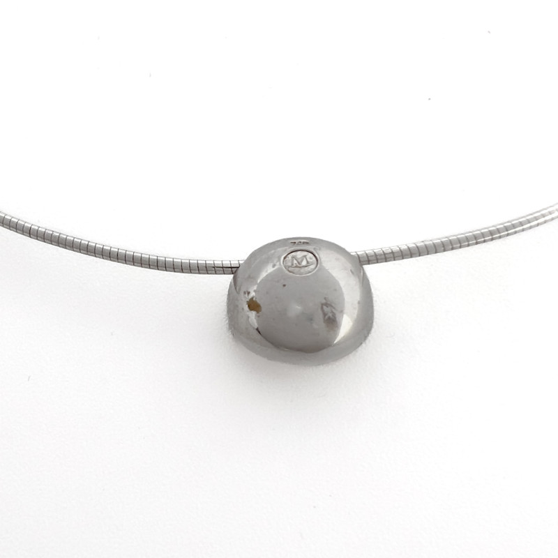 Movado - Gold, Pearl, and Pavé Diamond Pendant Necklace