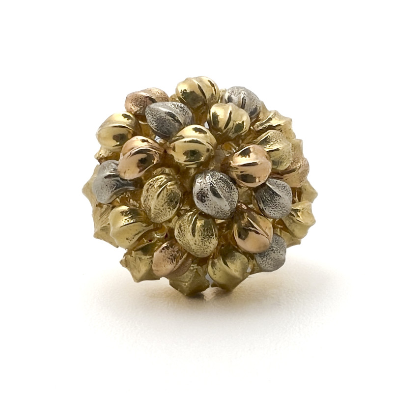Gold Leafy Bombé Ring