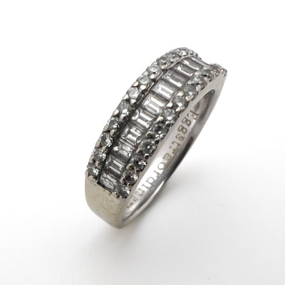 Image for Lot White Gold Diamond Melee Band