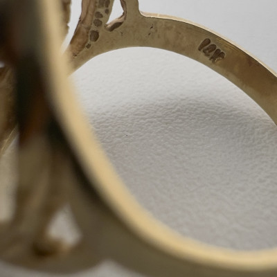 Three Sculptural Gold Rings