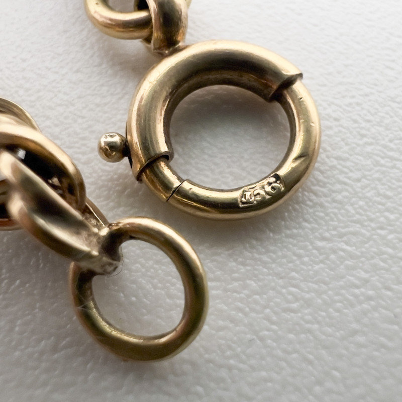 Gold Graduated Rope Chain Necklace