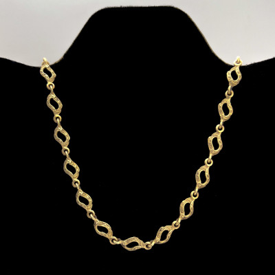 Ornate Gold Link Necklace