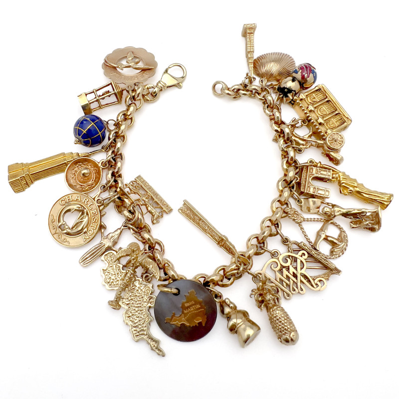 Yellow Gold Charm Bracelet