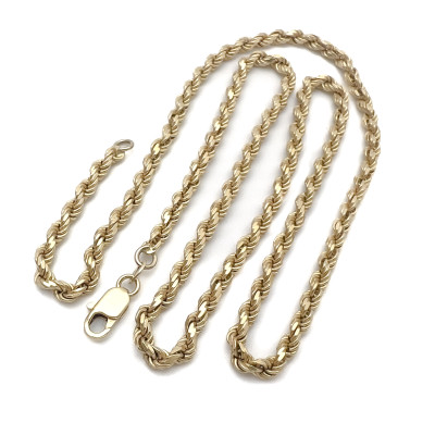 Image for Lot Italian Gold Rope Chain Necklace