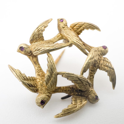 Two Gold Rings and Two Gold Pins
