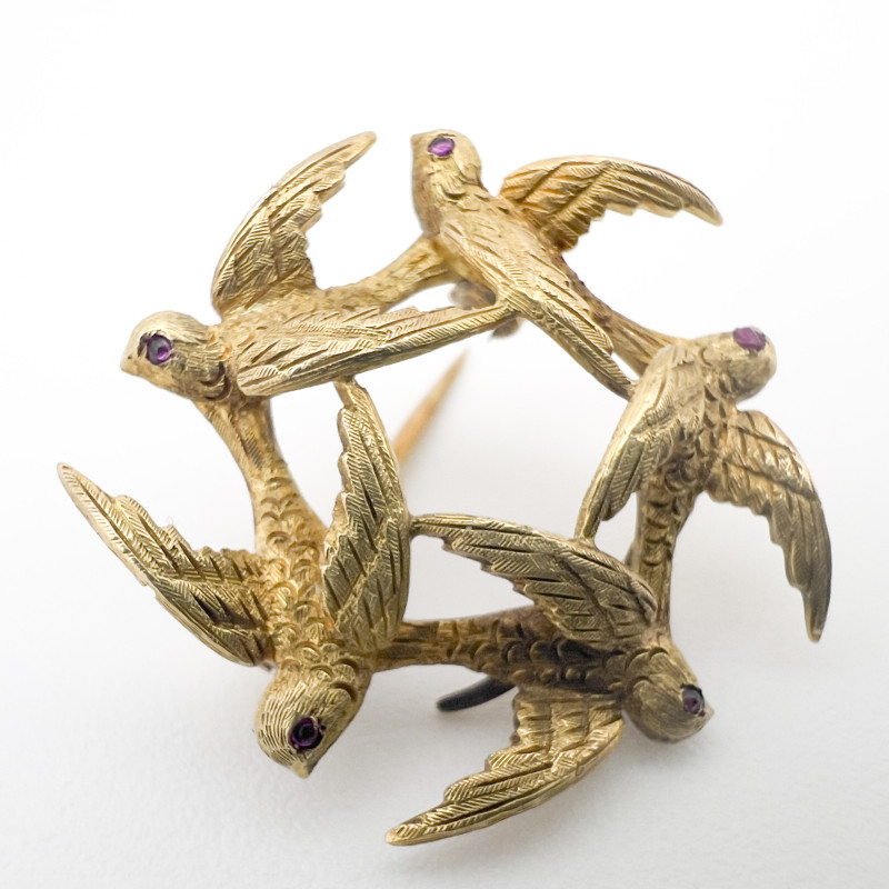Two Gold Rings and Two Gold Pins