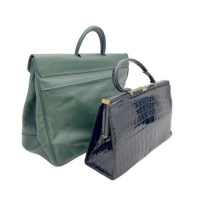Longchamp Travel Bag and Saks Alligator Bag