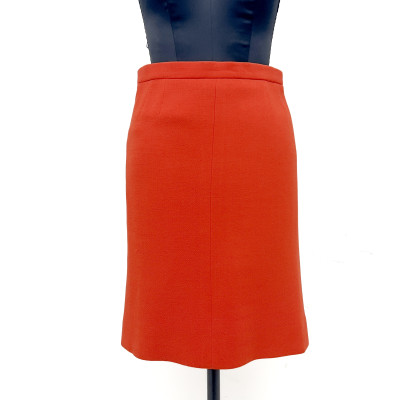 Image for Lot Chanel Boutique Orange Midi Skirt