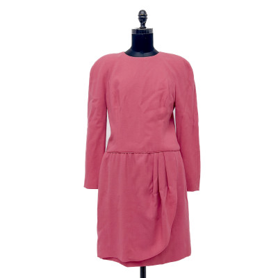 Image for Lot Carolina Herrera - Pink Wool Dress