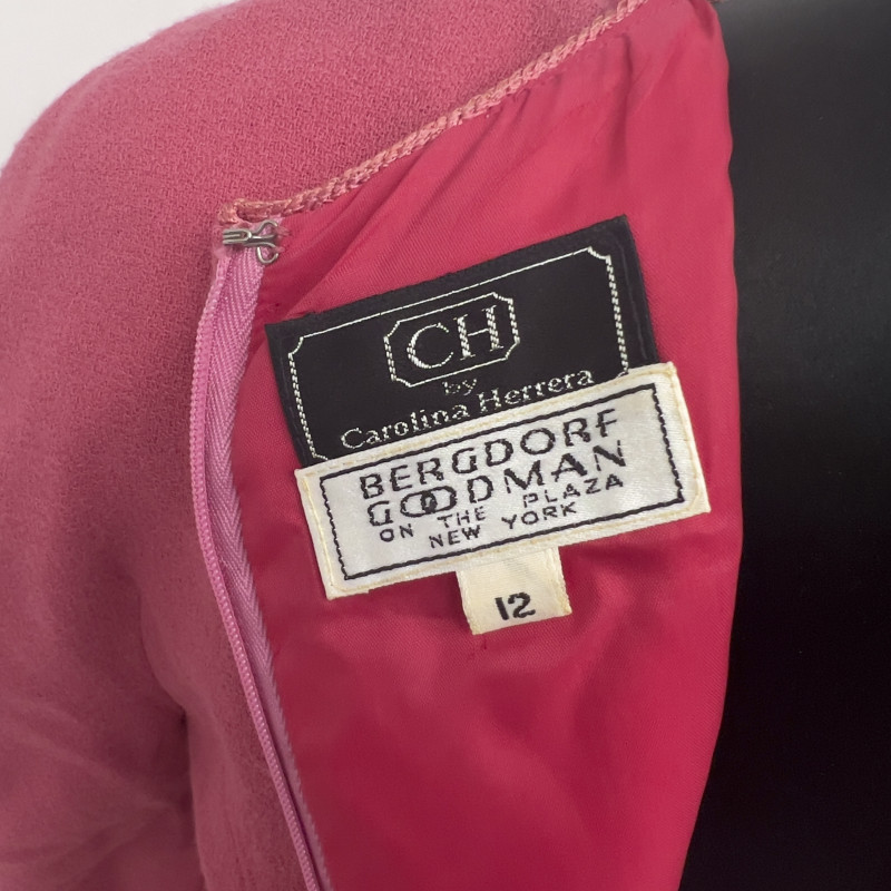 Carolina Herrera - Pink Wool Dress