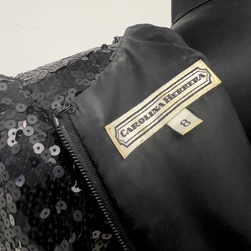 Carolina Herrera - Black Sequin Dress