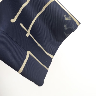 Galanos Blue Patterned Dress