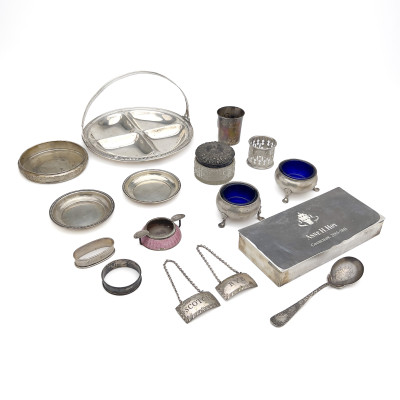 Image for Lot Silver Accessories, Vanity and Table Items