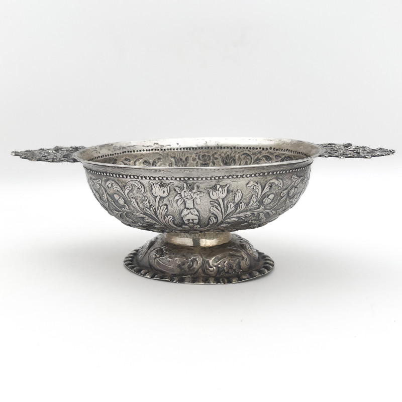 Antique Dutch Silver Brandy Bowl