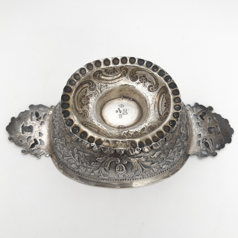 Antique Dutch Silver Brandy Bowl